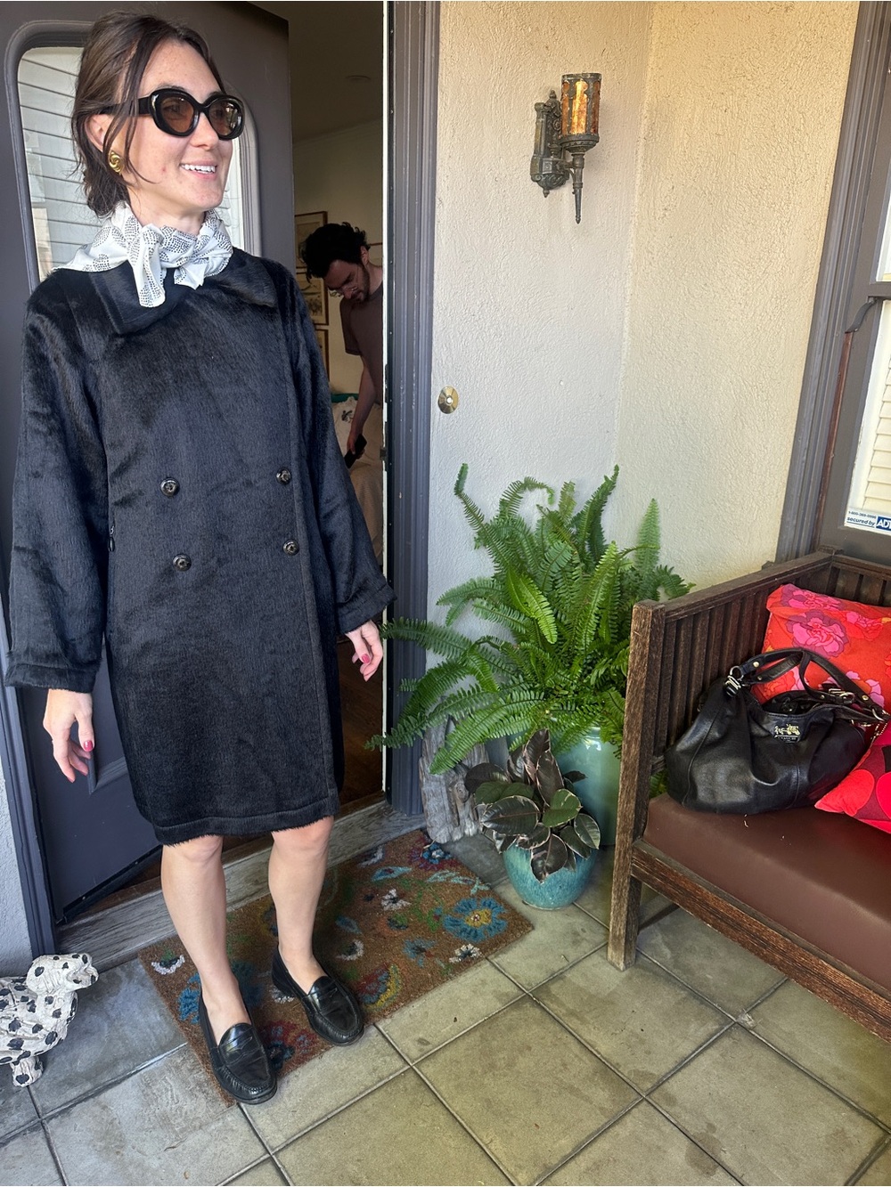 Max Mara reversible rain coat